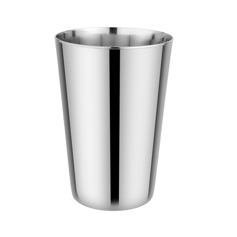 Riar Stainless Steel Ice Plain Glass Set - 6 Pieces, 8 cm x 12 cm