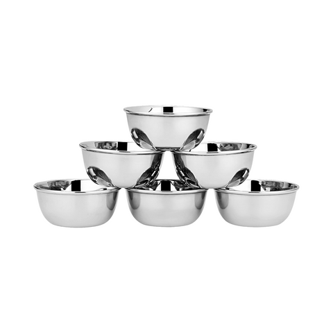 Riar Vinod Stainless Steel Stainless Steel Bati Silver Touch - 8 Inches
