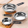 Riar Stainless Steel Frypan Induction Base Steel Wire Handle
