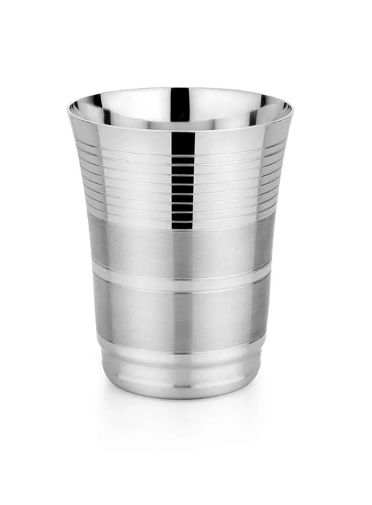 Riar Stainless Stee Pari Deeplinel Glass Set - 6 Pieces, 8 cm x 11.5 cm