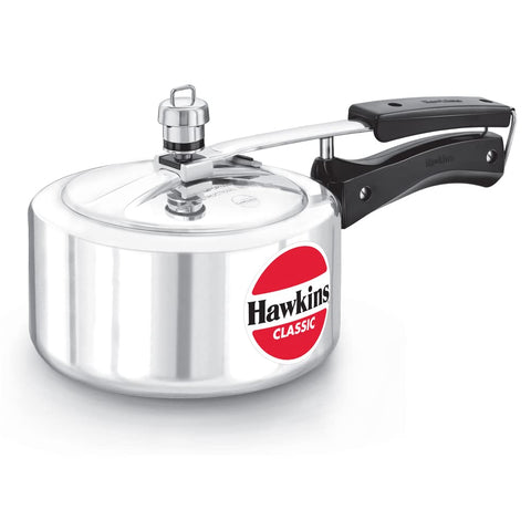 Hawkins Aluminium Classic Pressure Cooker,Inner Lid, small, 2 Litre