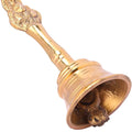 Traditional Pooja Ghanti Silver – Plated Temple Bell with Nandi