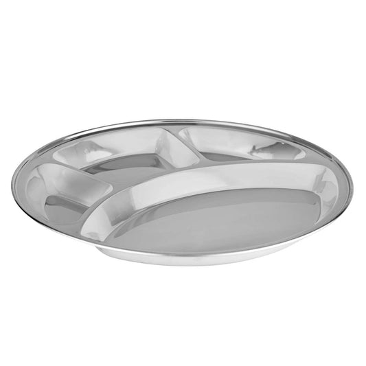 Airan Plus Stainless Steel Bhojanthal Round 22g 4 Compartment