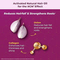 WOW Skin Science Onion Hair Oil for Hair Fall Control & Helps Promote Hair Growth, With Cold-Pressed Onion Black Seed Oil, No Mineral Oil, Comb Applicator 100ml