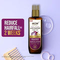 WOW Skin Science Onion Hair Oil for Hair Fall Control & Helps Promote Hair Growth, With Cold-Pressed Onion Black Seed Oil, No Mineral Oil, Comb Applicator 100ml