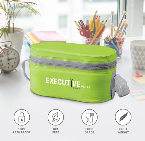 Milton Stainless Steel Executive Lunch Box – 3 Container Set