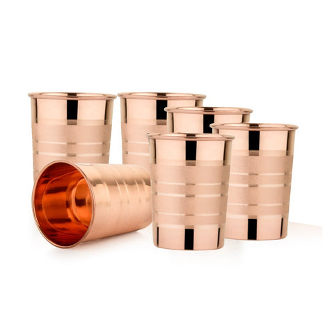 Riar Pure Copper Glass – Elegant & Traditional 6 pic set