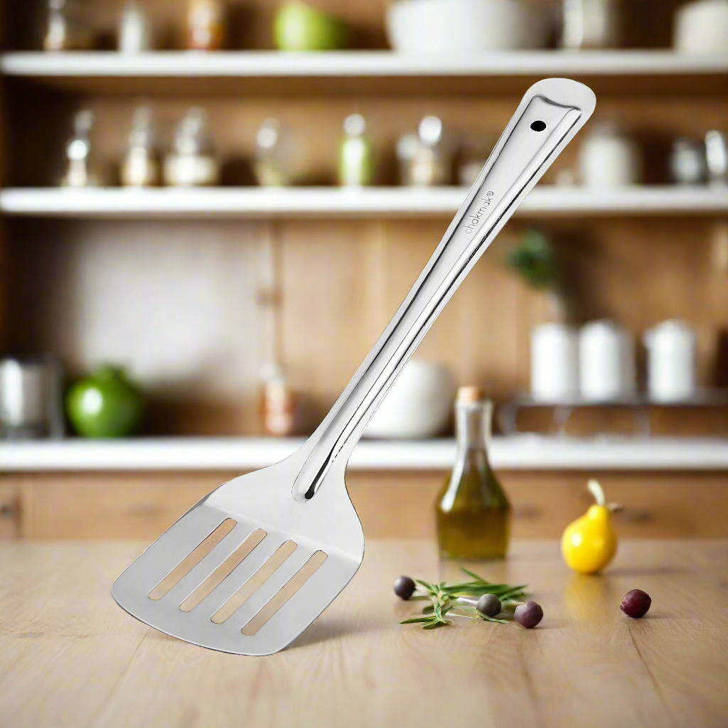 Riar Stainless Steel Zara Lined Frying & Straining Spoon – 2 No, 5 No