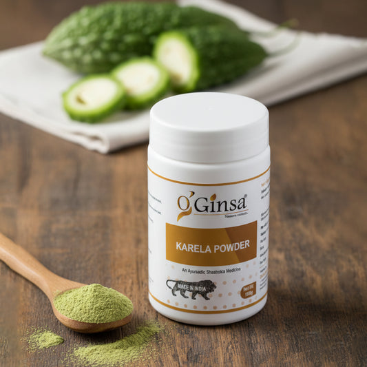 Ginsa Karela Powder 100g | Pure Ayurvedic Bitter Gourd Powder for Digestion, Detox & Wellness