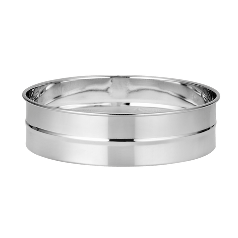 Elephant Stainless Steel Atta Chalni – 3-Piece Set, Silver, Modern Design