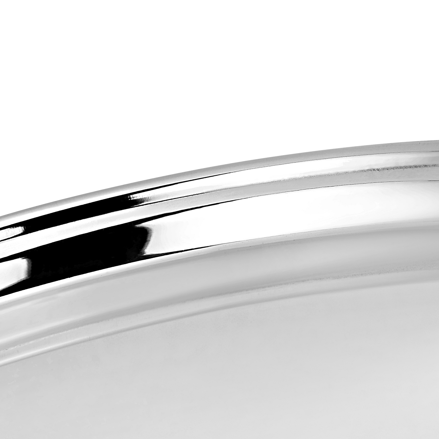 Riar Stainless Steel Rajbhog Dinner Plate - Modern Round Design, 18 cm