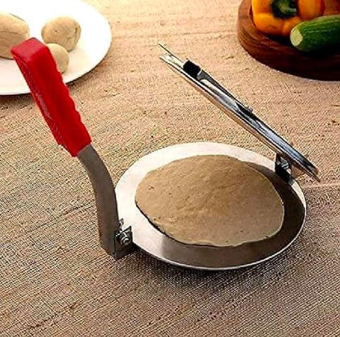 Airan Stainless Steel Puri Press – Silver, Modern Design