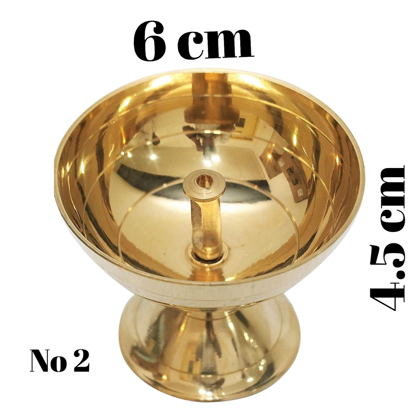Riar Brass Round Jyot – Traditional Deepak for Pooja