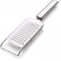 Riar Kitchen Professional Cheese Grater Stainless Steel Grater With Handle - Flat Handheld Grater For Cheese, Chocolate, Spices, Grater – Modern Silver