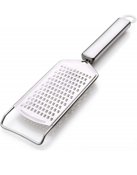 Riar Kitchen Professional Cheese Grater Stainless Steel Grater With Handle - Flat Handheld Grater For Cheese, Chocolate, Spices, Grater – Modern Silver