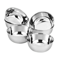 Riar Stainless Steel Mukta Bati Plain Katori/Bowl Set - 6 Pieces (5 Inches)