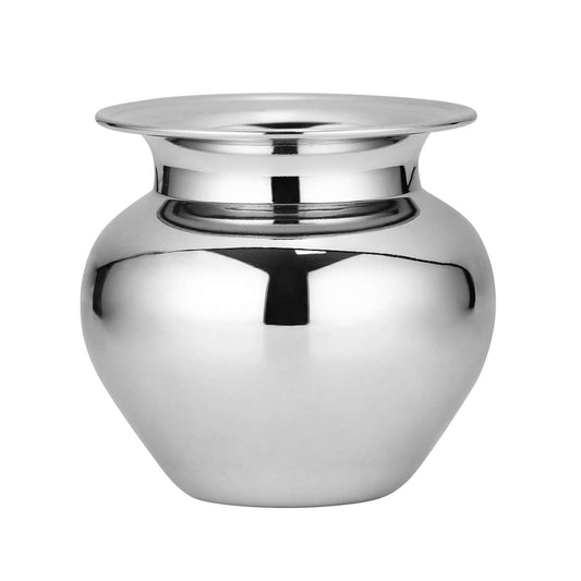 Riar Stainless Steel Lota, Silver Touch - Medium