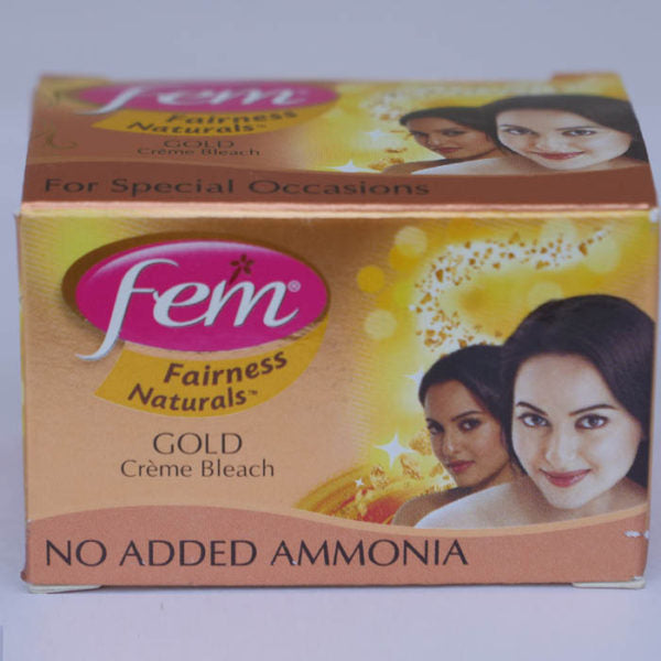 Fem Gold Crème Bleach – Instant Radiance with Gold Dust