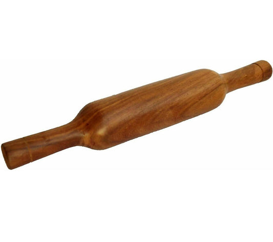 Riar Wooden Belan with Wood Polish and Revolving Base - Modern Style, 14-Inch