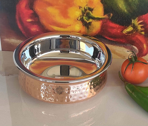 Riar Serving Handi Copper Steel – Elegant & Durable