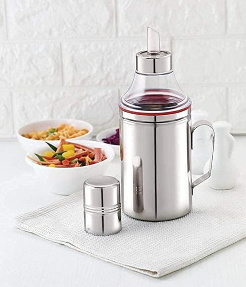 Riar Stainless Steel Oil Dispenser – 750 ML, Sleek & Practical