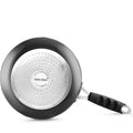 India Gold Aluminium Hard Anodised Induction Fry Pan - Black, 760g, Modern Style, 24.5 cm