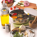 Riar Stainless Steel Modern Masala Box Plain – 20 cm, Round Design