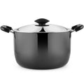 India Gold Stew Pan Hard Anodised With Lid