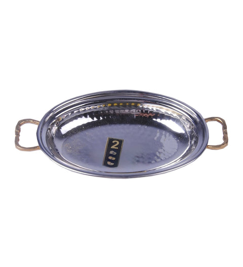Riar Serving Oval Dish Copper Steel – Stylish & Functional