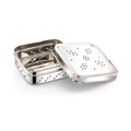 Amarjyoti Stainless Steel Dhaniya Dabbi Set for Coriander Seeds and Spices Storage