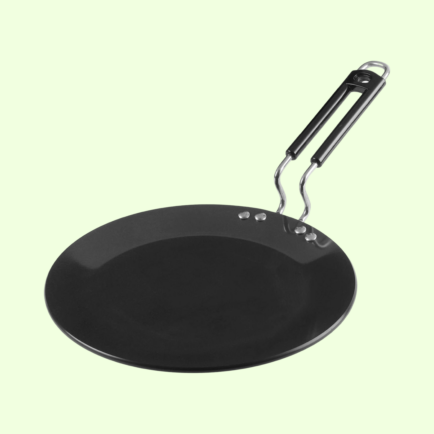 Dosa Tawa Hard Anodised - Black, Modern Round Design, 26 cm by india gold