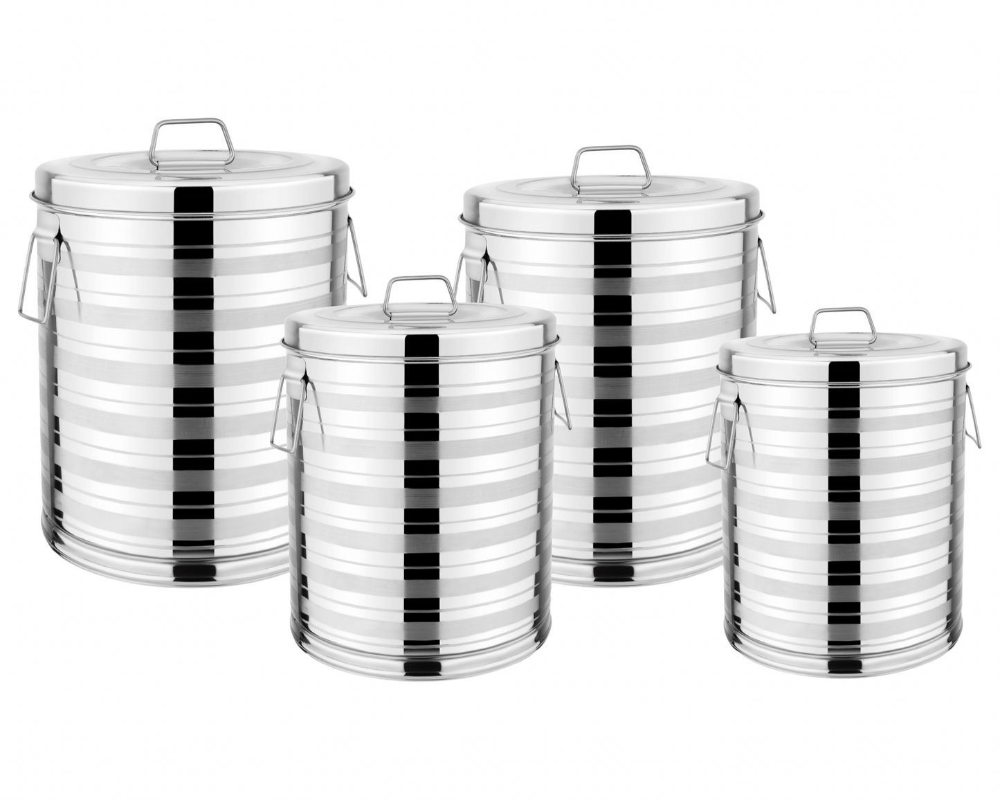 Riar Stainless Steel Kunda Pawali Storage Drum Silver Touch