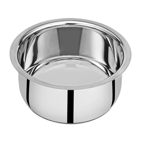 RIAR Stainless Steel Top / Patila Flat Bottom 22g Silver Touch With Lid