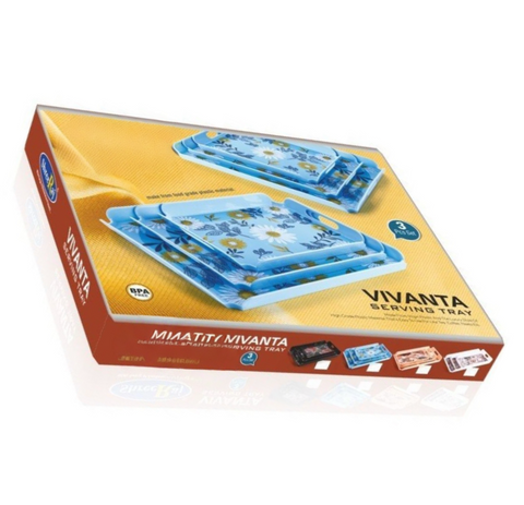 Uniq Plastic Tray, Vivanta Serving - 3 Pc Set