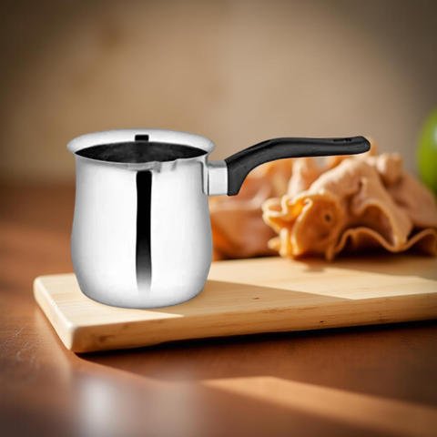 Riar Stainless Steel Coffee Warmer – Silver, Modern Design