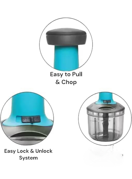 Riar Plastic Mom's Push Chopper – Multi-Color, Modern Design