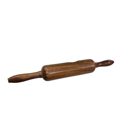 Riar Wooden Belan with Revolving Base – 18", Wood Finish, Modern Design
