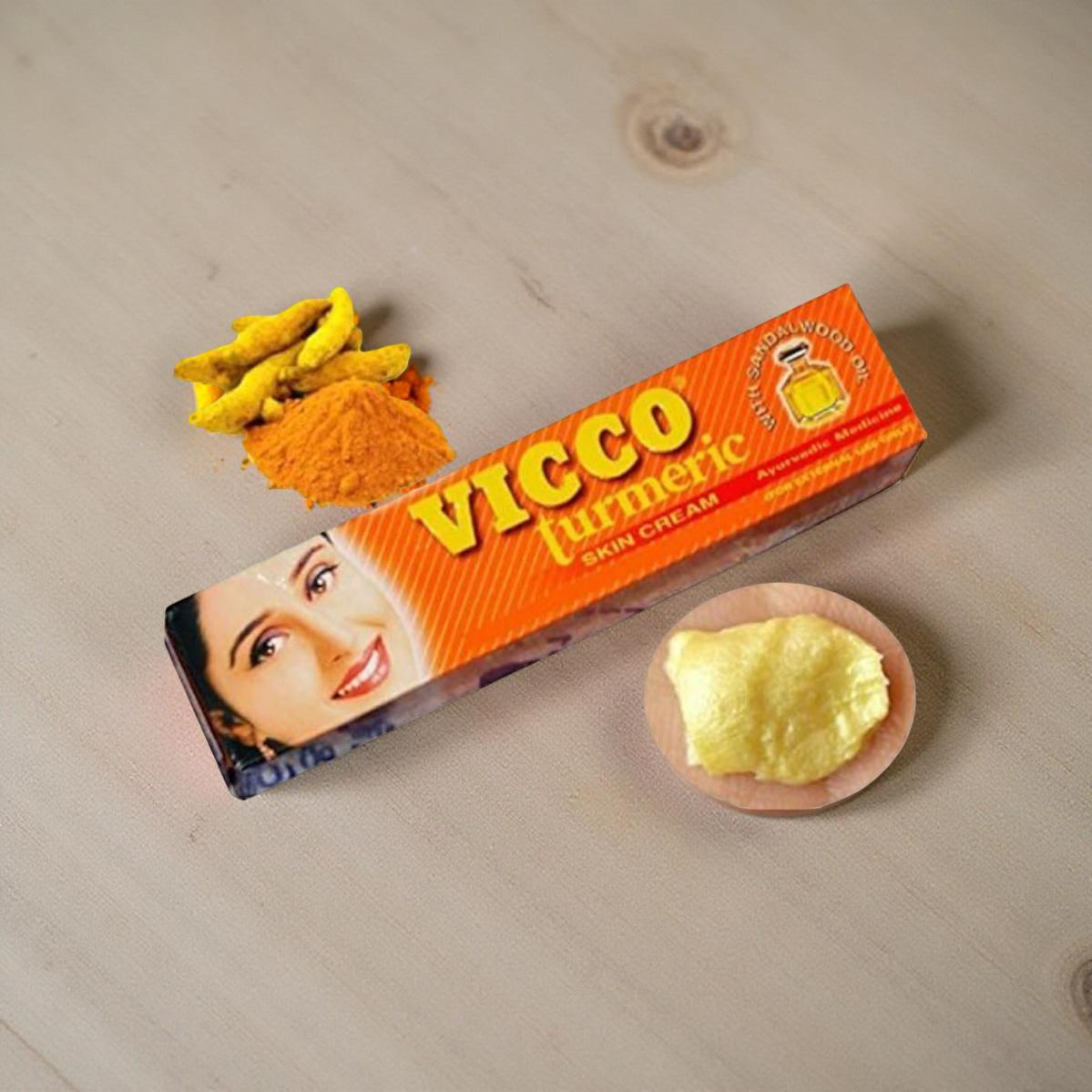 Vicco Turmeric Ayurvedic Face Cream with Sandalwood – Even-Toned Skin Formula 70 g