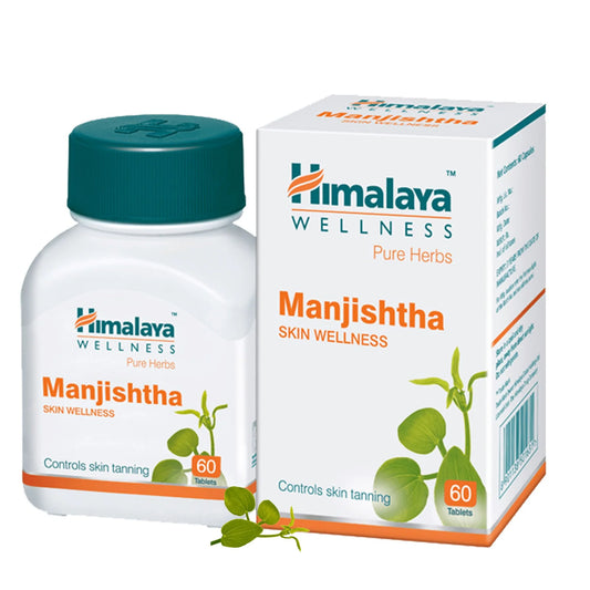 Himalaya Manjishtha Tablets for Clear Skin, used for detox, blood purification