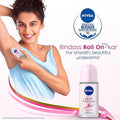 NIVEA Pearl & Beauty Roll-On – Avocado Extracts, Alcohol-Free, 50 ml