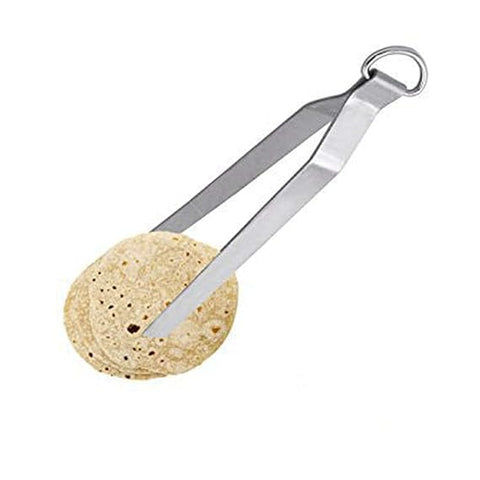 Riar Stainless Steel Roti Tong / Chimta – Classic Silver Design