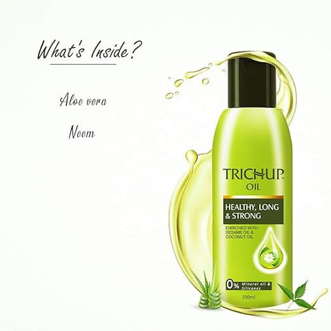 Trichup Healthy, Long & Strong Hair Oil – Herbal Nourishment for Stronger Hair 200ml