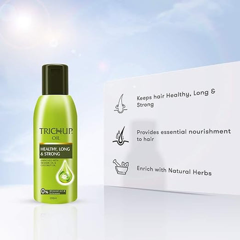 Trichup Healthy, Long & Strong Hair Oil – Herbal Nourishment for Stronger Hair 200ml