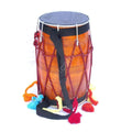 Traditional Punjabi Bhangra Dhol – Mango Wood, Natural Finish