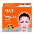 VLCC Papaya Fruit Facial Kit | With Papaya, Cucumber, Peach, and Orange Peel Extracts