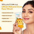 Mamaearth Ubtan Natural Glow Face Wash with Turmeric & Saffron for Tan Removal – 100 ml