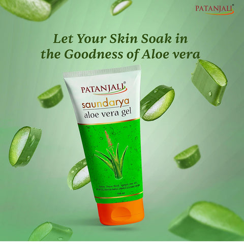 Patanjali Saundarya Aloe Vera Gel for face, body, and hair care.150ml