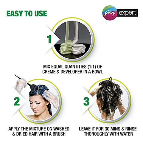 Godrej Expert Rich Crème Hair Colour – Black Brown, No Ammonia