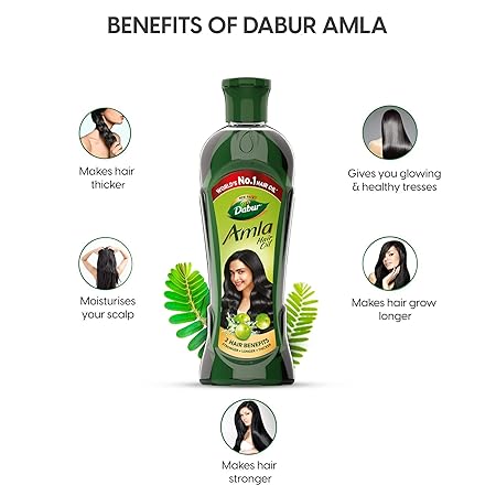 Dabur Amla Hair Oil – Natural Hair Strengthening and Nourishment 325