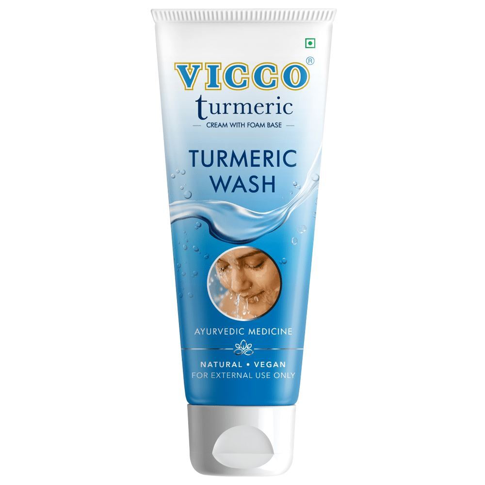 Vicco Turmeric Face Wash Pure Ayurveda, Pure Glow pack of 2